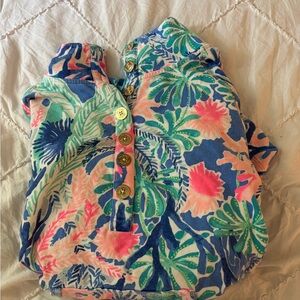 women’s lily pulitzer pullover size medium with matching shorts size xs